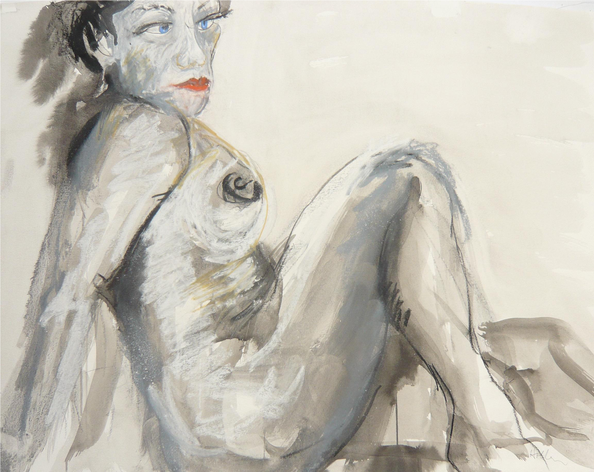 Presentation Drawing Watercolor Jpg Black And White - Drawing (2563x2037), Png Download