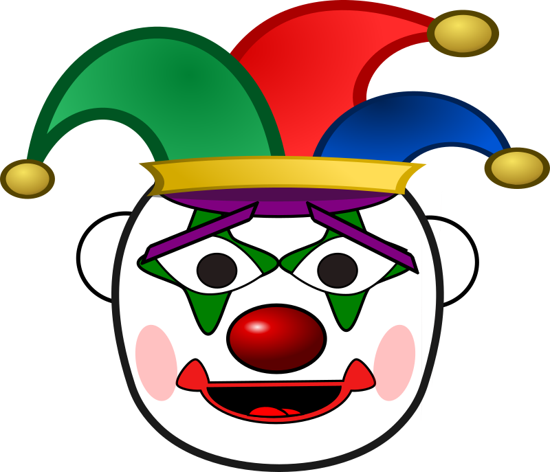 Free To Use Amp Public Domain Clown Clip Art - 小丑 卡通 (800x687), Png Download