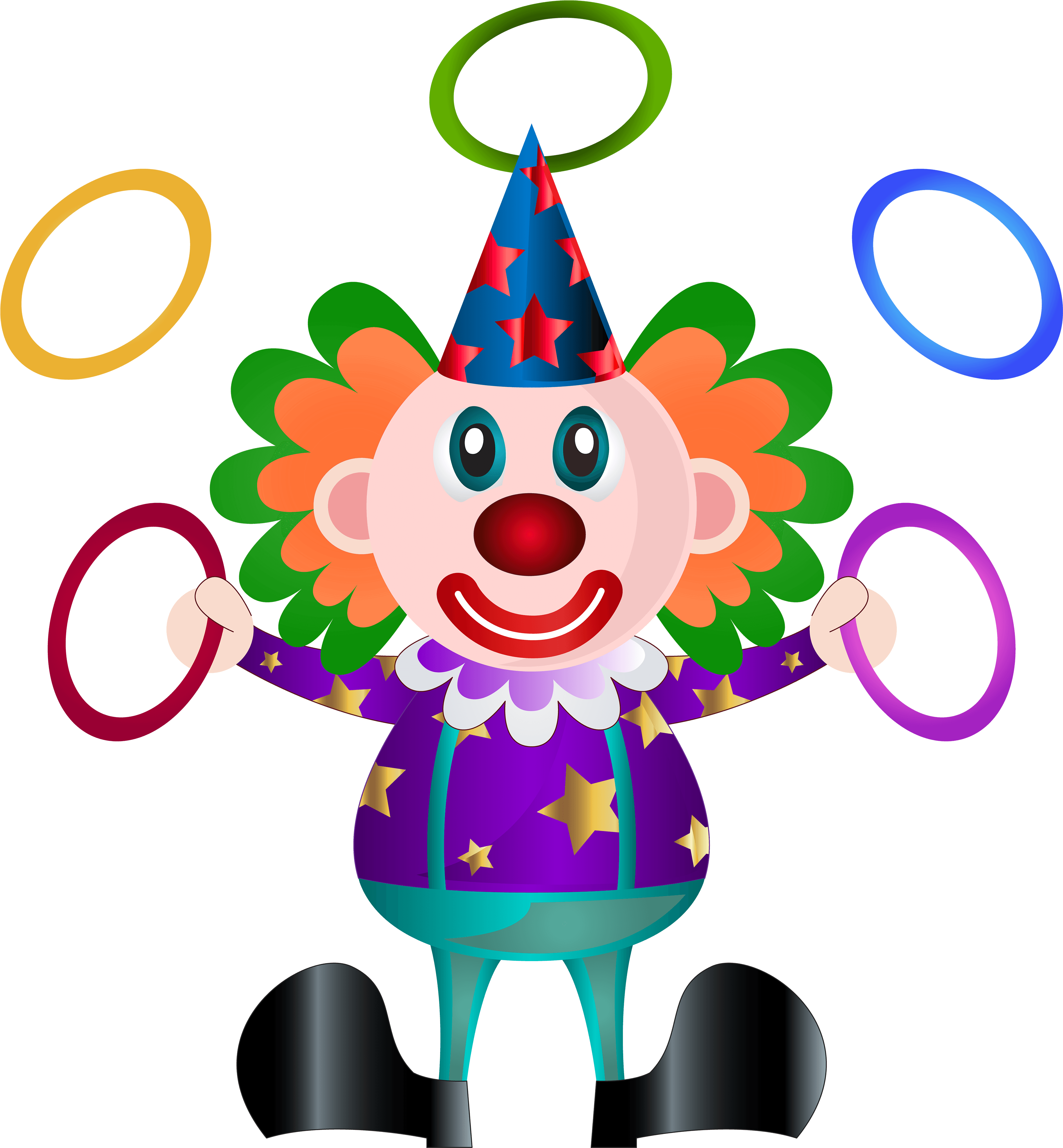 Clown Png Clip Art Picture - Clown Png (3705x4000), Png Download