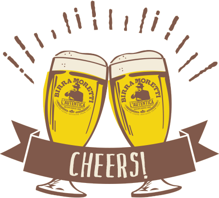 Image Black And White Collection Of Png High Quality - Cheers & Beers Png (450x408), Png Download