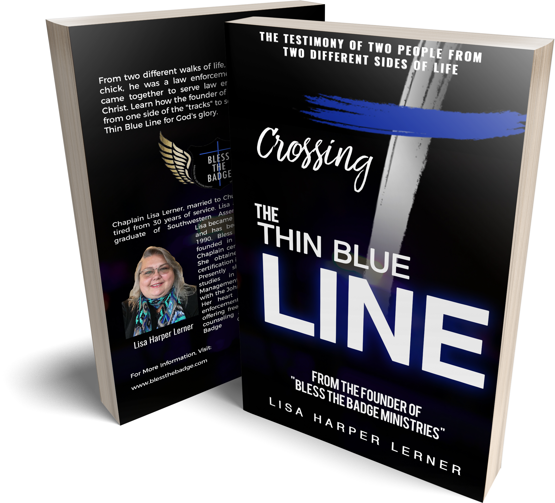 Crossing The Thin Blue Line - Bless The Badge (2353x2229), Png Download