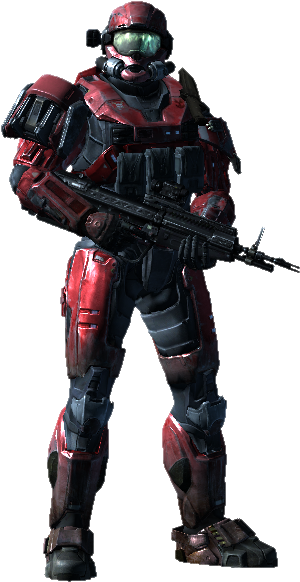 K0mbatdan Player Model - Halo Reach Armor (320x704), Png Download