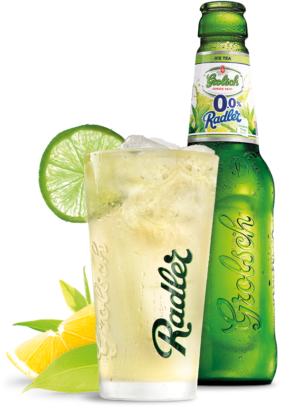 0% Radler Ice Tea Met Groene Thee Smaak - Grolsch 0.0 Radler Citroen (700x910), Png Download