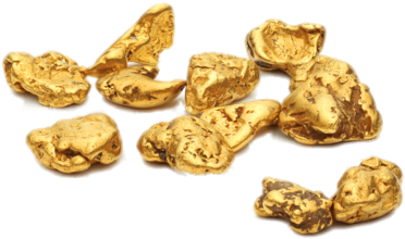 Sell Your Gold Nuggets In California - Gold Nuggets Sky Background (500x334), Png Download