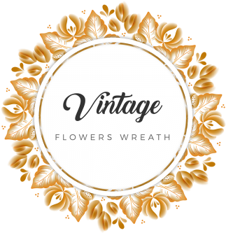 Vintage Golden Flowers Wreath Vector, Vintage, Golden, - Garland (360x360), Png Download