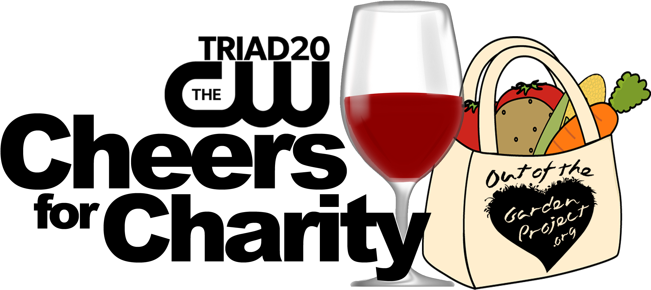 Cheers For Charity Event - Out Of The Garden Project (2508x1753), Png Download