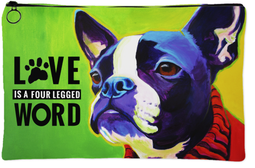 Boston Terrier Accessory Pouch - Boston Terrier (600x600), Png Download