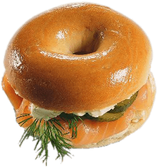 Bagel Salmon - Bagel Transparent (400x400), Png Download
