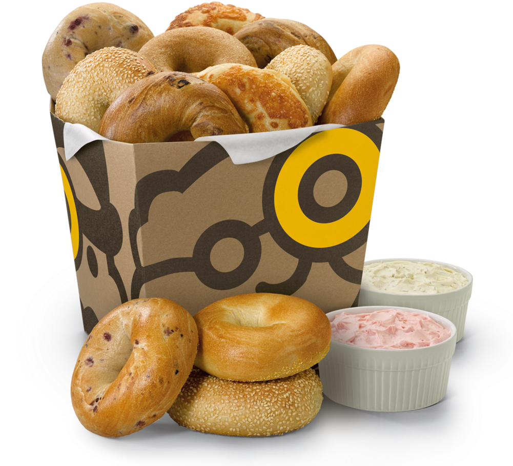 Bagelbucket - Einstein Bros Bagel Bucket (1000x928), Png Download