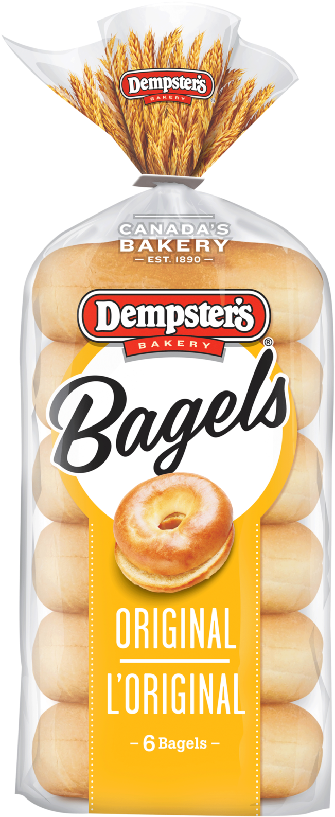 Dempster's® Original Bagels - Cinnamon Raisin Bagel Brand (800x1651), Png Download