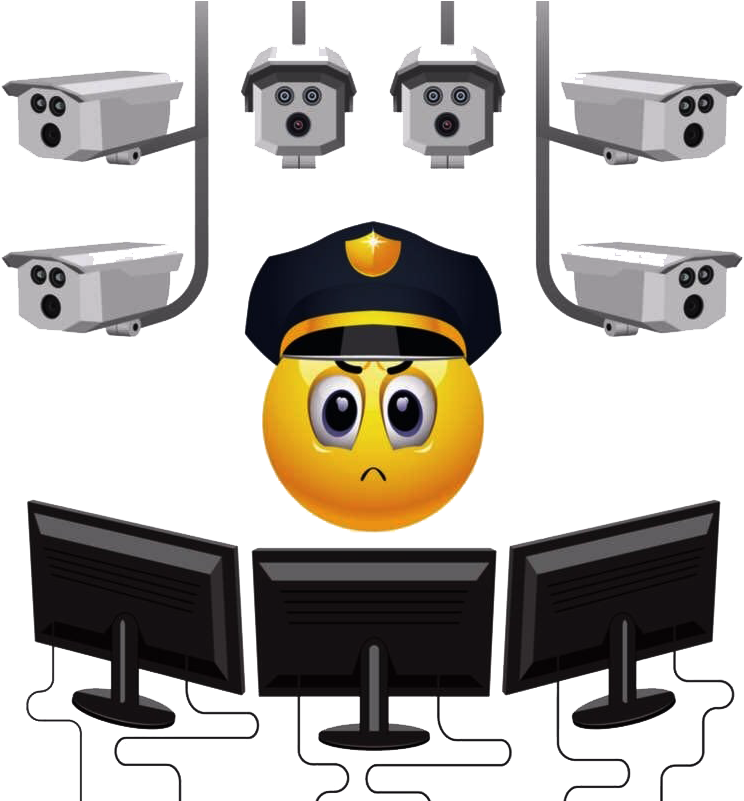 Vigilancia Con Camaras - Vector Graphics (800x800), Png Download