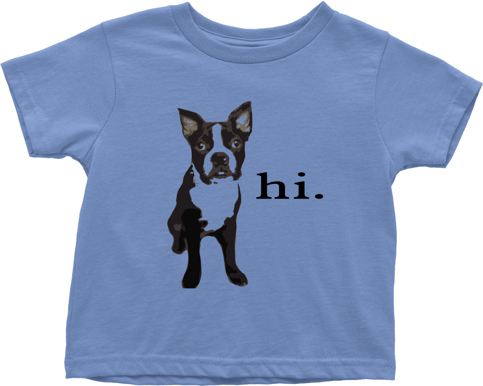 Boston Terrier T-shirt This Little Guy Just Wants To - T-shirt (1000x1000), Png Download