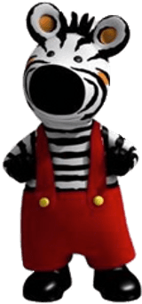 Zigby - Zigby Zebra (400x400), Png Download