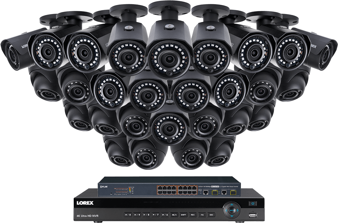 Protect Your Property With Confidence By Purchasing - Lorex 2k Color Night Vision Security Camera System (1200x800), Png Download