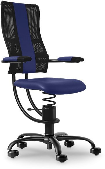 Active Sitting = Balancing Movable Seat On A Spring - Spinalis Hacker (396x600), Png Download