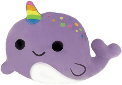 Narwhal Scented Embroidered Pillow - Narwhal Pillow (415x415), Png Download