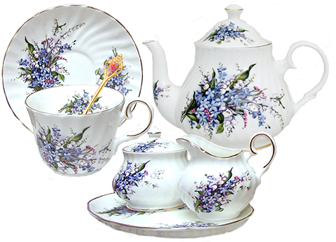 Tea Set Png - China Tea Set (500x359), Png Download