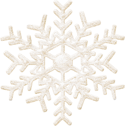 Snowflakes Clipart Transparent Png Images - White Snowflake Png Transparent (400x404), Png Download