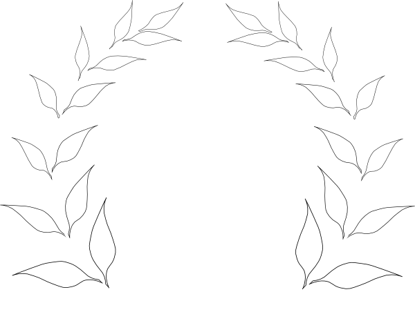 White Wreath Vector Png (600x452), Png Download