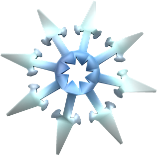Silver Snowflake - Silver (420x420), Png Download