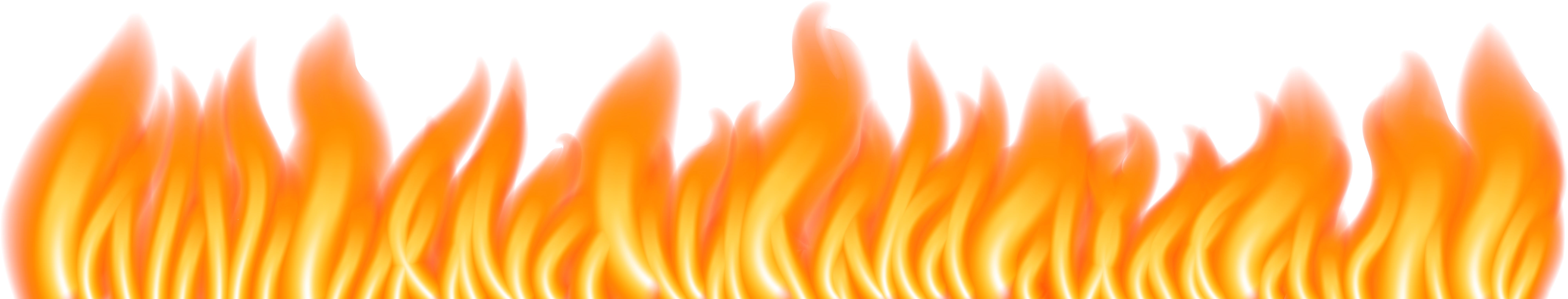 Fire Line Clipart (8000x1657), Png Download