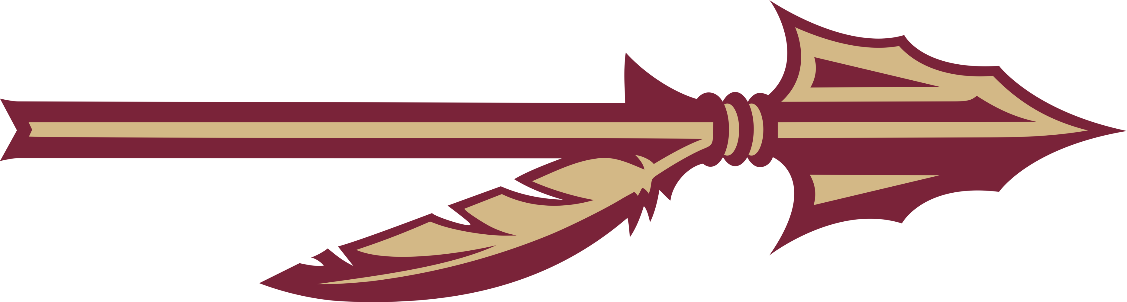 Arrowhead Clipart Seminole Free For Download On Rpelm - Fathead Ncaa Florida State Seminoles Logo Assortment (3730x1000), Png Download