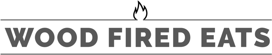 Wood Fired Eats Logo Fire Lines Black - Sign (1000x453), Png Download
