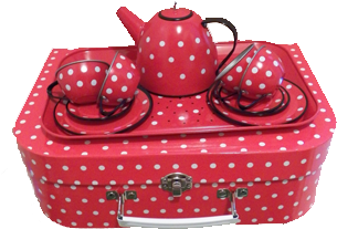 Red Spot Tea Set - Strawberry (470x750), Png Download