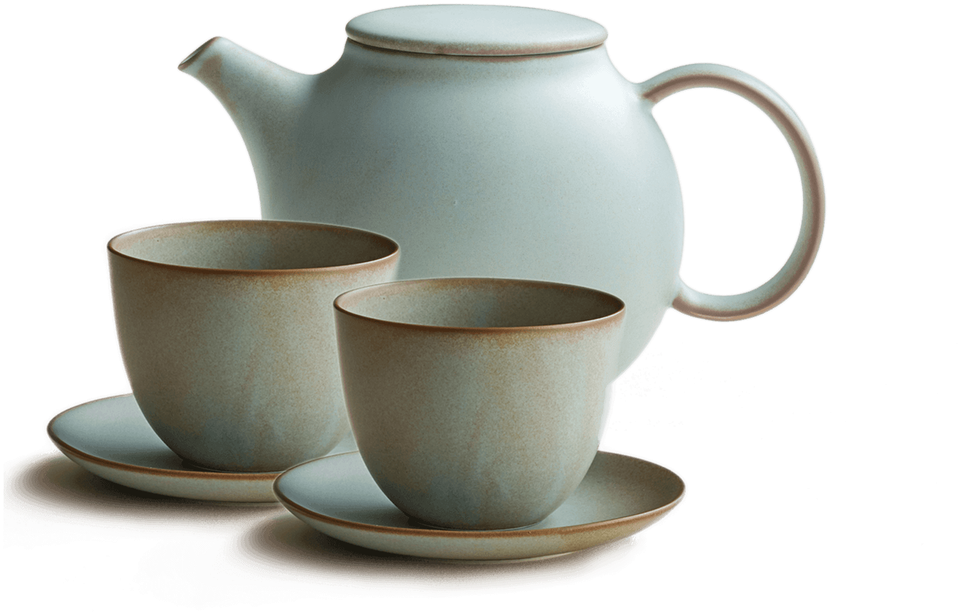 Pebble Teapot Set - Kinto Pebble Teapot - Brown (1280x829), Png Download