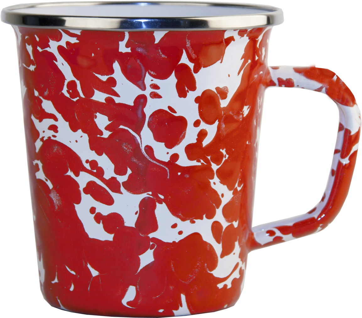 Rd66 Red Swirl Latte Mug (1200x1200), Png Download