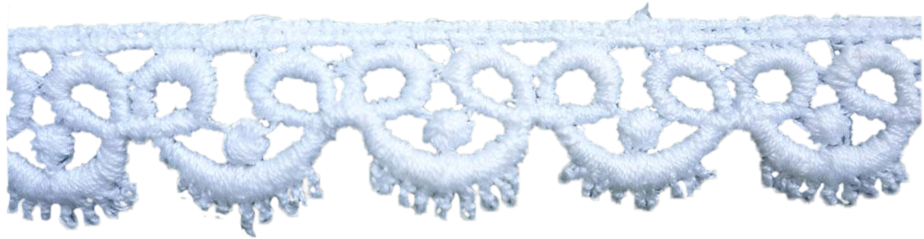 Delicate Cotton Lace Trim 10 ½ Yards Bright White Cotton - White Trim Lace Png (1019x1019), Png Download