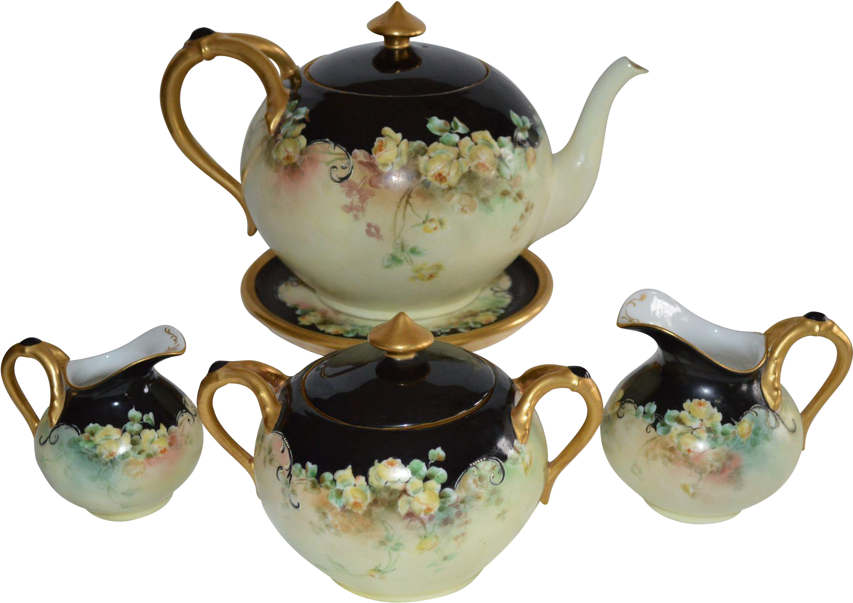 Limoges 7-piece Tea Set - Tea Set (1748x1748), Png Download