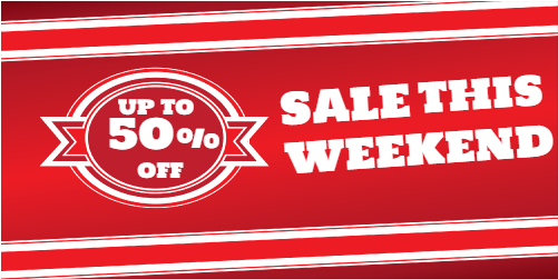 Weekend Sale Banner - General Supply (740x500), Png Download