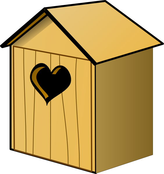 Shed Clipart Bird House - Transparent Birdhouse Clipart (564x597), Png Download