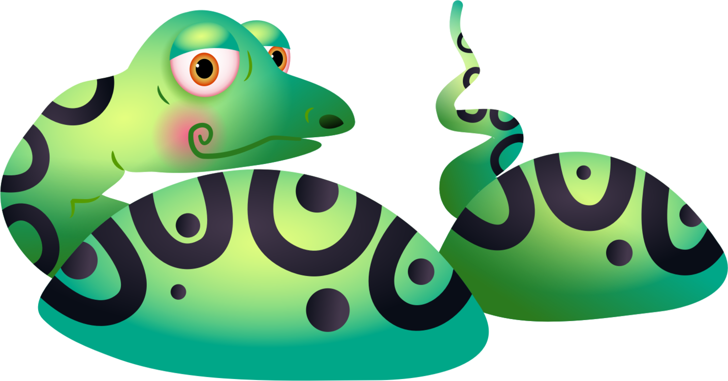 Snakes Drawing Frog Cartoon Painting - Snake In Lake Cartoon (1433x750), Png Download