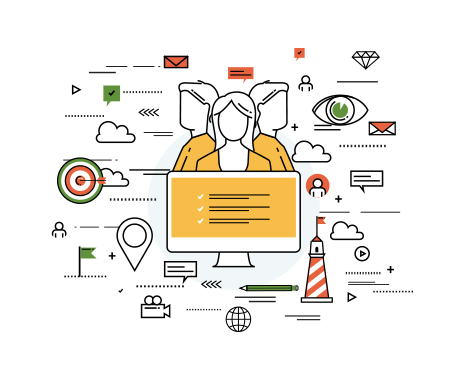 Relationships With Our Clients And Thus, Offer Best - Circle (463x383), Png Download