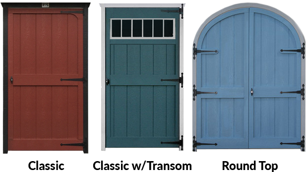 Classic Style Doors - Shed Door (650x363), Png Download