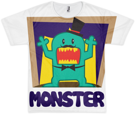 Monster Design - Green Monster (600x600), Png Download