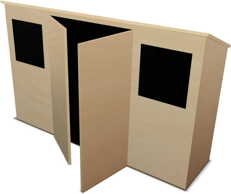 Garden Sheds Uk Made Free Delivery Pent Shed Front - Window (850x850), Png Download