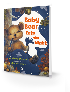 And Boo Slowly Dozes Off To The Comforting Creaks And - Baby Bear Eats The Night (400x400), Png Download