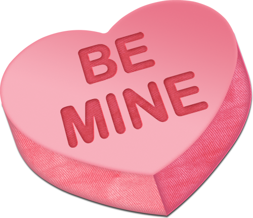 Jpg Royalty Free Be Mine - Valentines Be Mine (500x431), Png Download