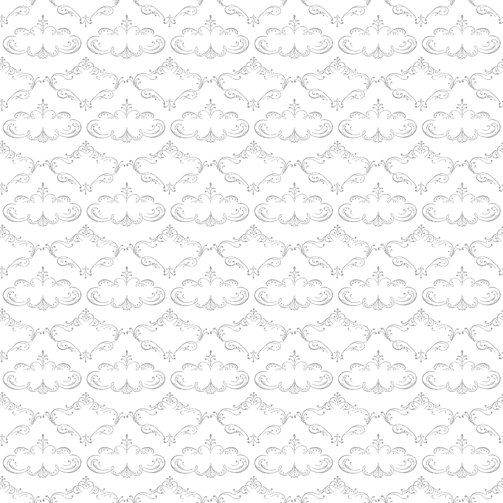 Digital Damask Design Overlay (1600x1600), Png Download