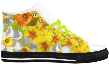 Daffodil Surprise Aquila High Top Microfiber Leather - Yellow Flower Graphic Keychain, Adult Unisex, Size: (500x500), Png Download