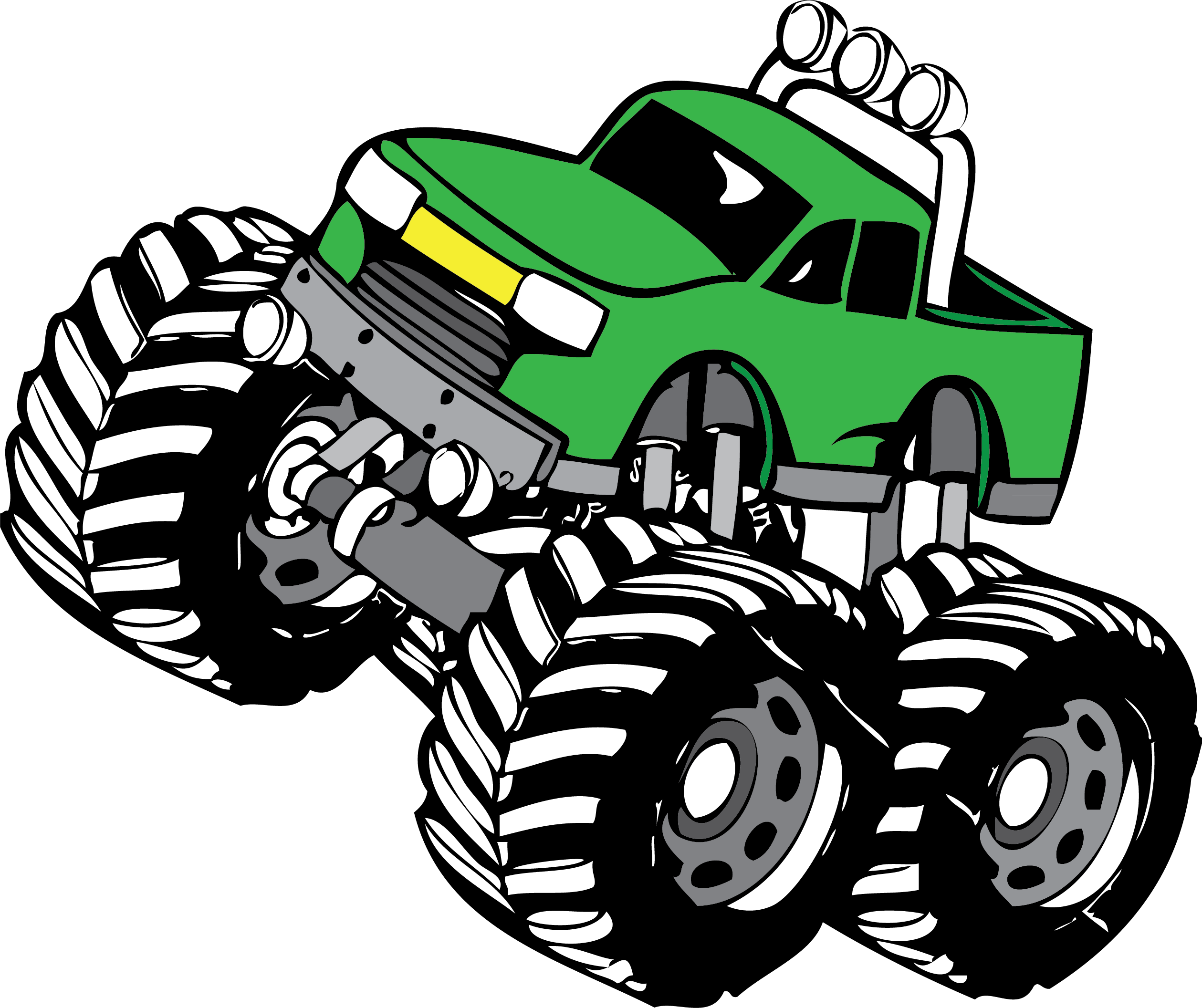Monster Truck Clip Art - Monster Truck (2519x2113), Png Download