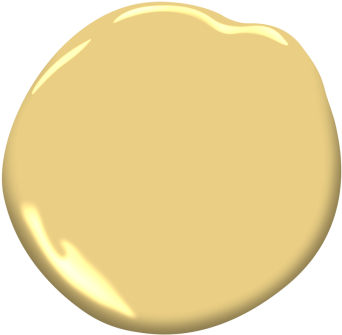 Damask Yellow - Benjamin Moore Sunburst (360x360), Png Download