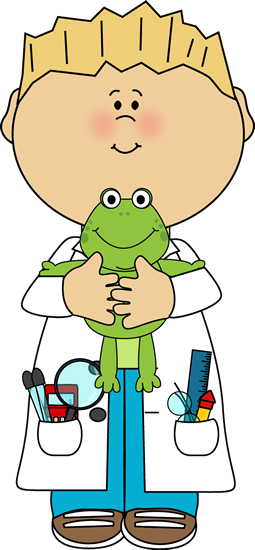 Science Clipart Frog - Boy Scientist Clipart (255x550), Png Download