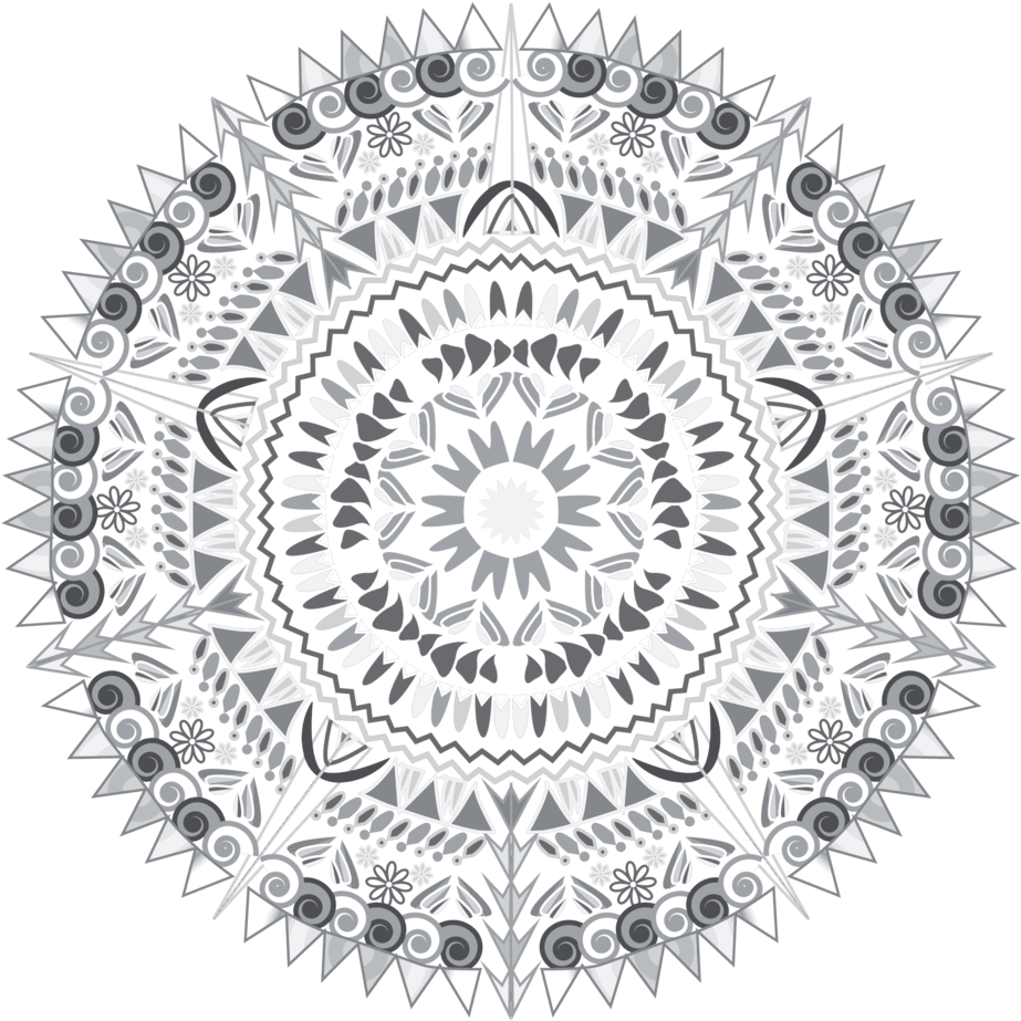 Blackwhitemandala Copy Tee Front - Outward Bound Costa Rica (960x960), Png Download