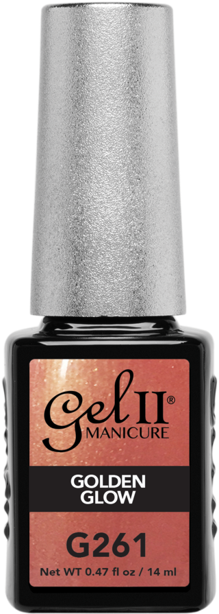 Golden Glow G261 Gel Nail Polish - Nail Polish (534x1023), Png Download