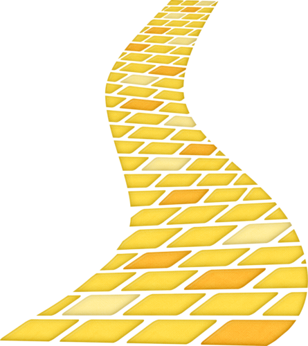 The Yellow Brick Road - Clipart Yellow Brick Road (445x500), Png Download