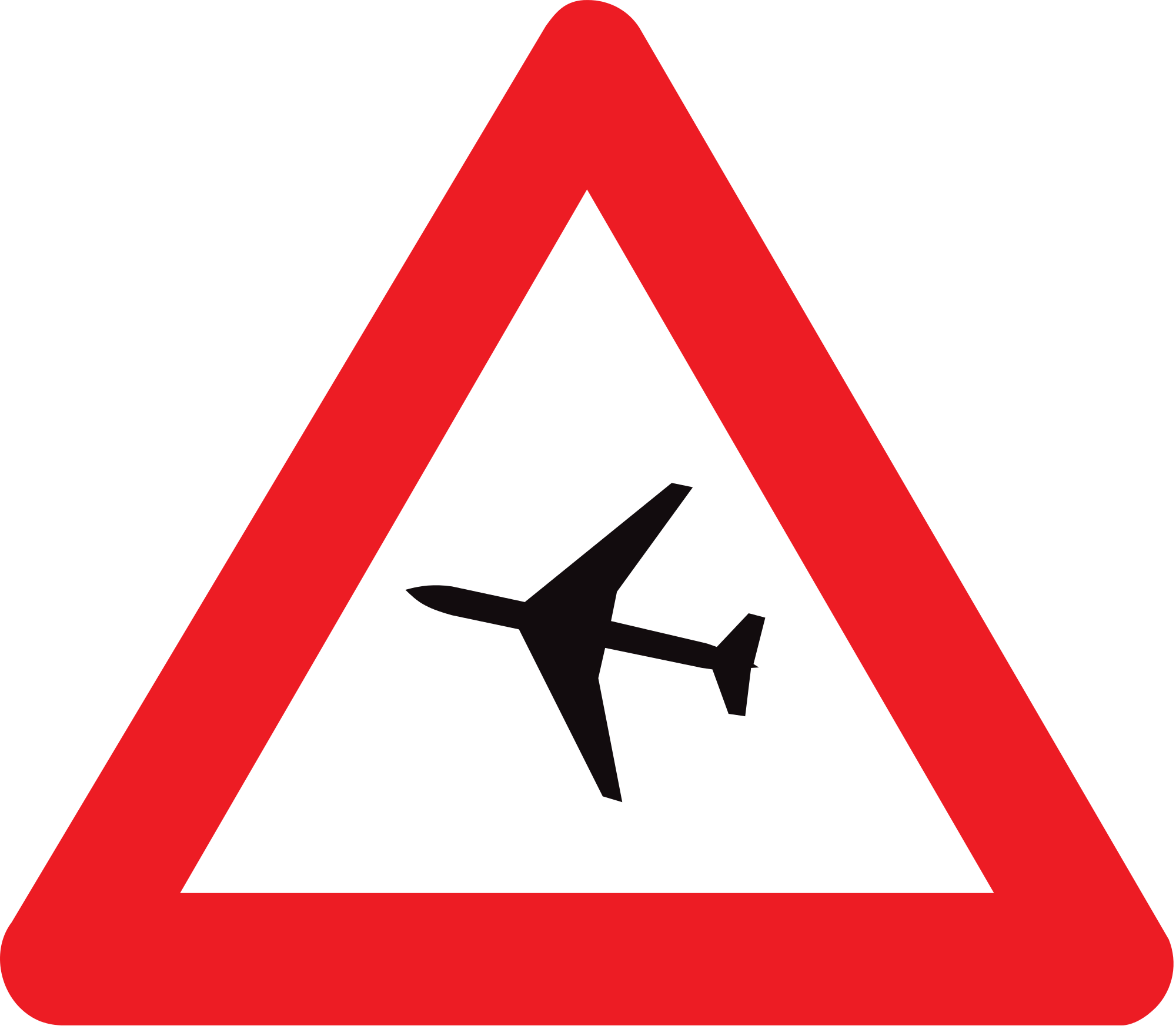Png Library Datei Belgian Road Sign - Warning Sign Icon Png (2000x1750), Png Download